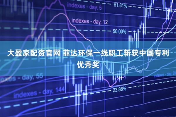 大盈家配资官网 菲达环保一线职工斩获中国专利优秀奖